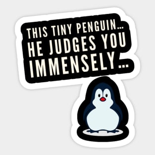 Judging Penguin Sticker